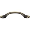 Elements By Hardware Resources 3" Center-to-Center Brushed Antique Brass Kingsport Cabinet Pull 3208AB